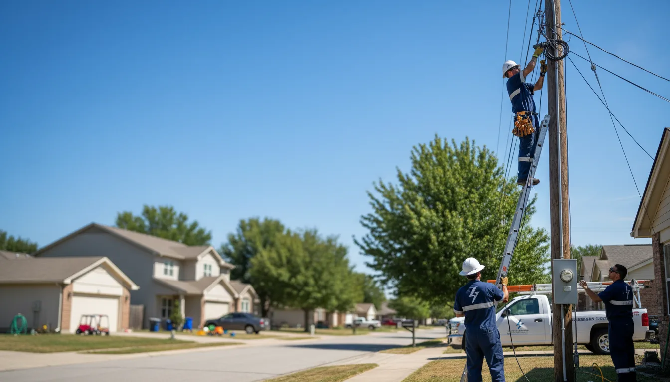 Residential electrician providing installation services in Rhodelia, KY